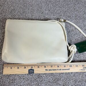 Vintage Four Seasons Faux Leather White Shoulder Bag 1980s NWT